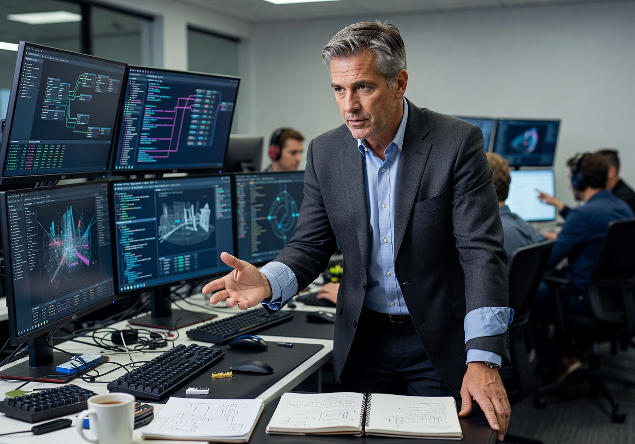 Marcus Reid, Technical Director overseeing game engine development